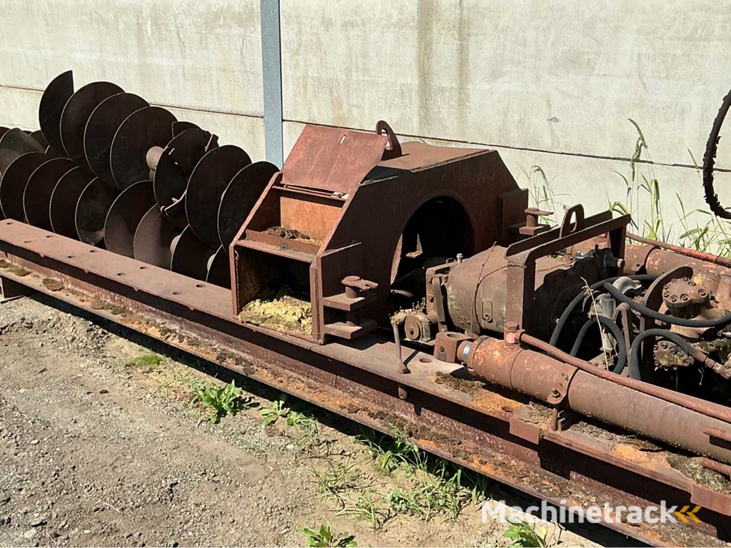 Boorinstallatie met spiralen en schot Horizontale boorinstallatie