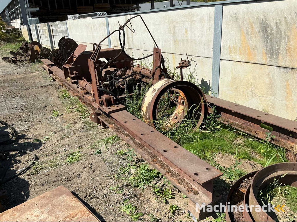 Boorinstallatie met spiralen en schot Horizontale boorinstallatie