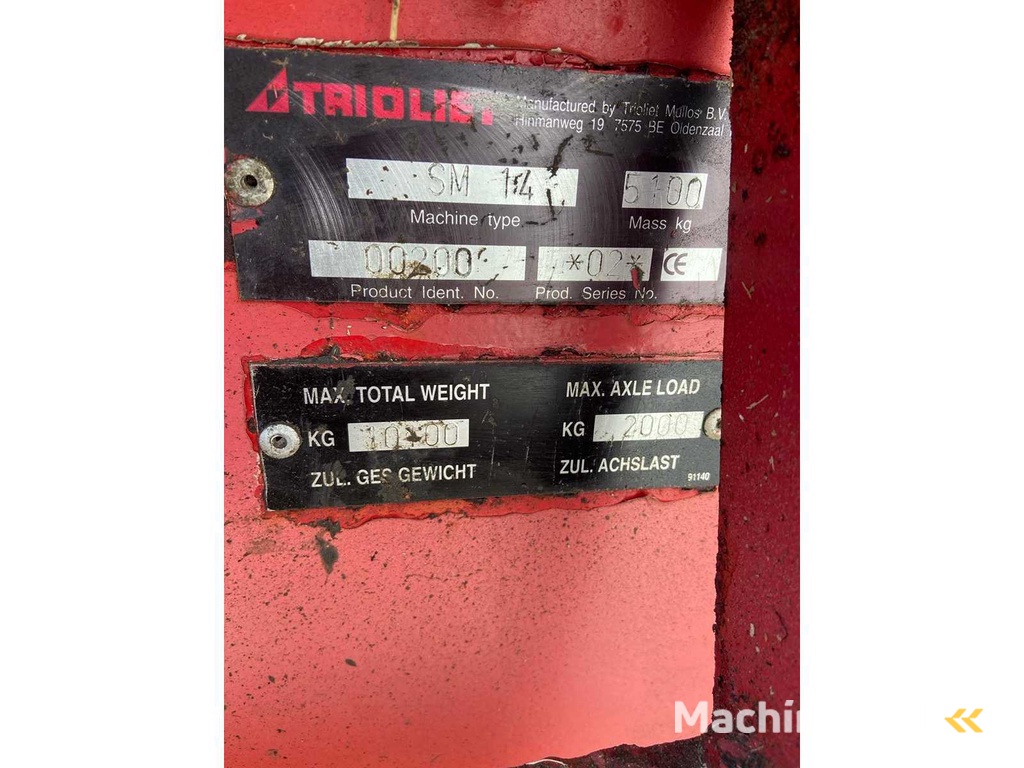 Trioliet - SM14 - Mixer Feeder Lorrie - 2002