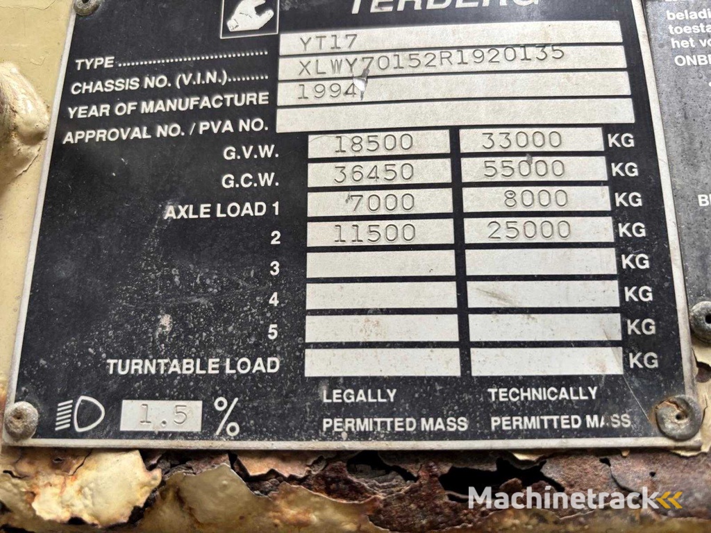 Terbeg - 1994 - YT17 - Industrial tractor