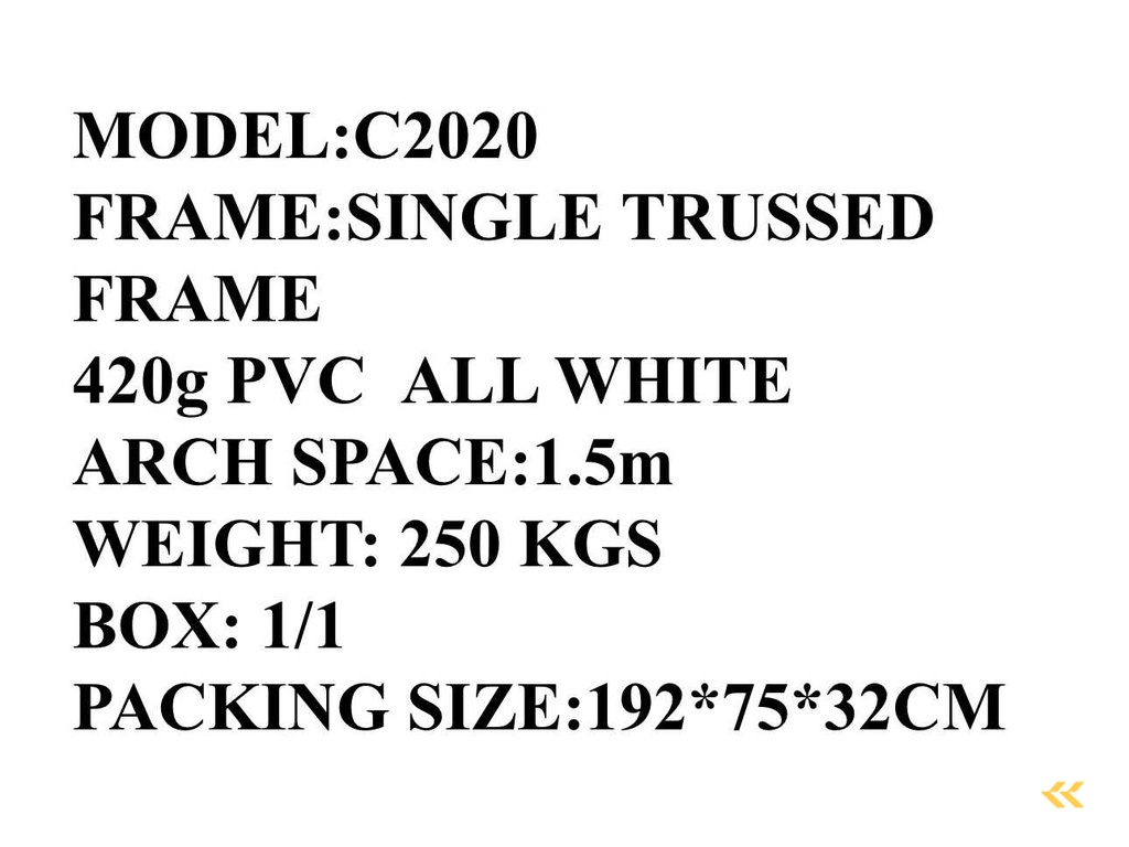 2025 Rhino-Cross-Shelter C2020 - 6x6x2 m Opslagtent / Opslagshelter tussen 2 containers