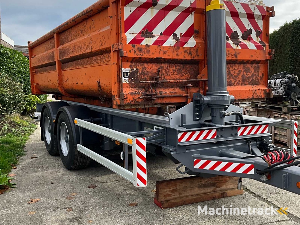 1994 Trouillet tipper trailer with container - overhauled ET2180