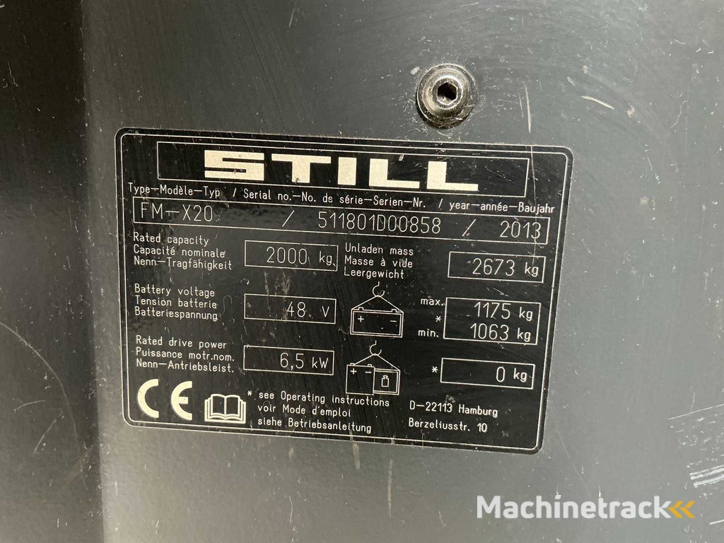 STILL - FMX-20 - Reach forklift - 2013