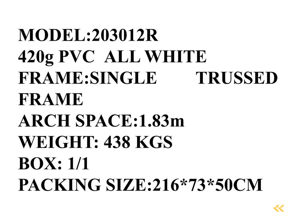 2025 Rhino-Cross-Shelter 203012R - 9,15x6,1x3,66 m Opslagtent / Opslagshelter