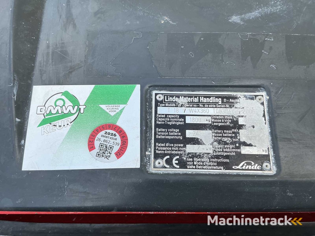 Linde - T18 - Elektrische pallettrucks - 2006
