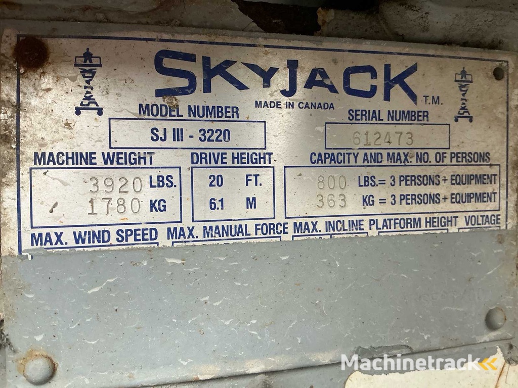 Skyjack SJ3220 Hubarbeitsbühne