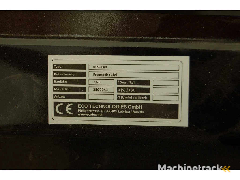 Ecotech - FS-140 - Front Bucket - 2025