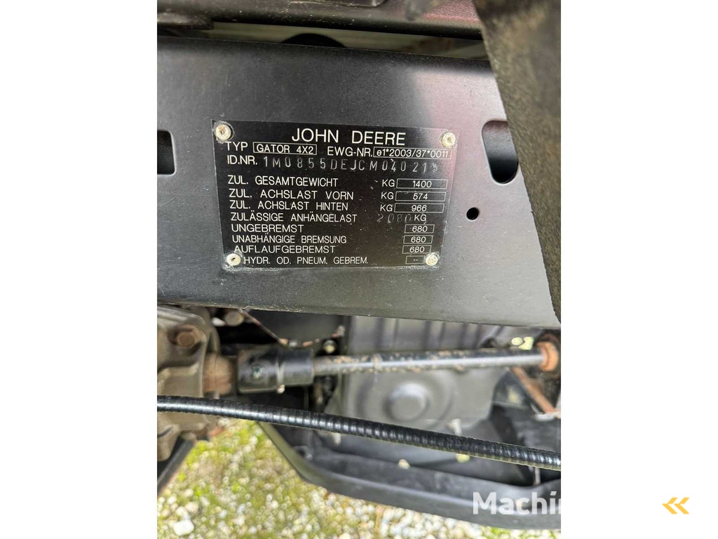 John Deere - Gator 855D - Utility Tractor - 2012