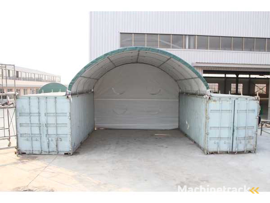 2024 Stahlworks 20ft 6x6 meter met eind zeil Shelter overkapping / tent tussen 2 containers