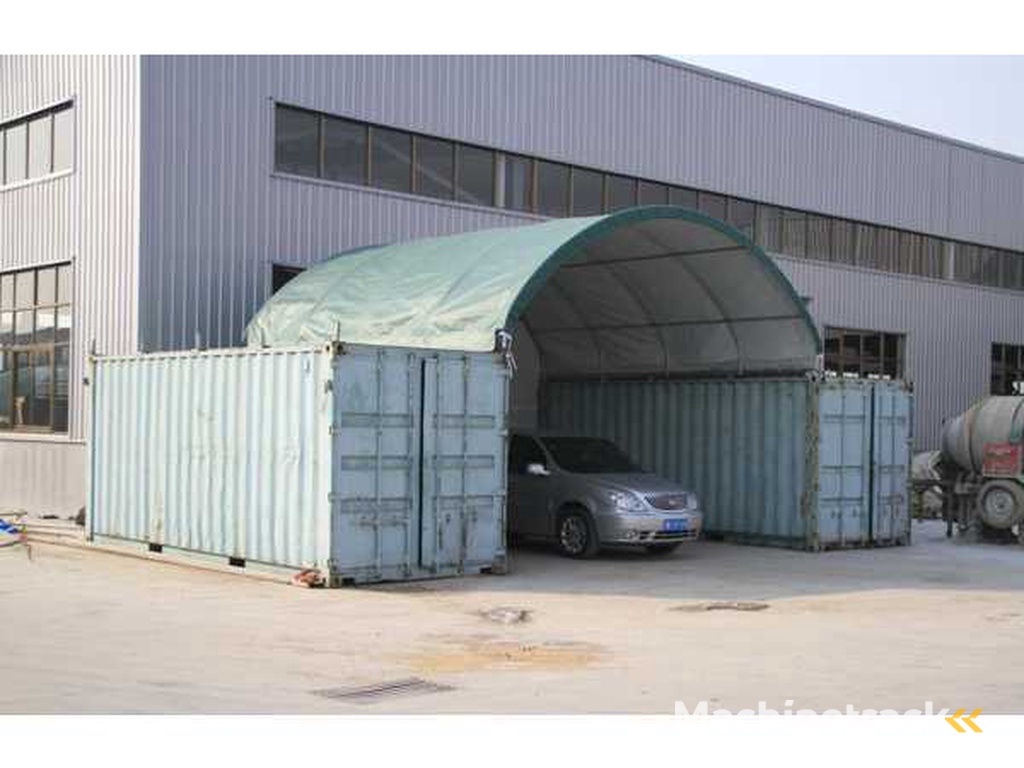 2024 Stahlworks 20ft 6x6 meter met eind zeil Shelter overkapping / tent tussen 2 containers