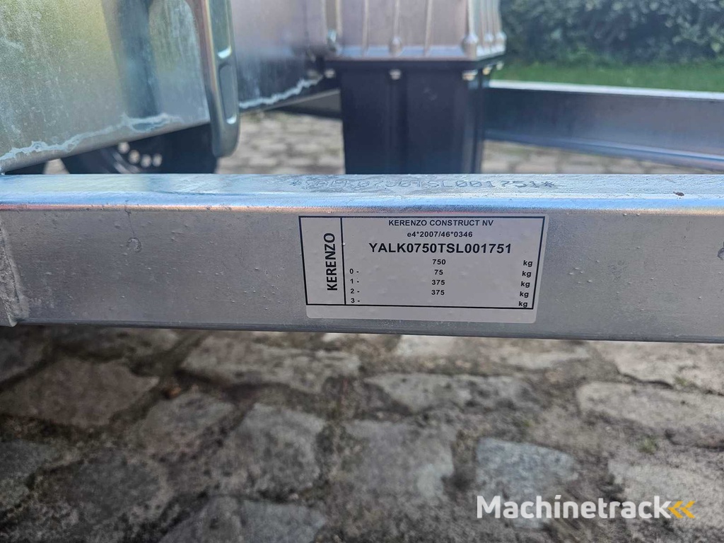 2025 Kerenzo unbraked tipper trailer