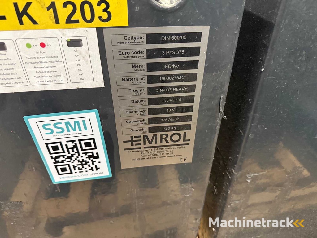 E Drive - 3 PzS 375 - Traktionsbatterie für Gabelstapler (2x)