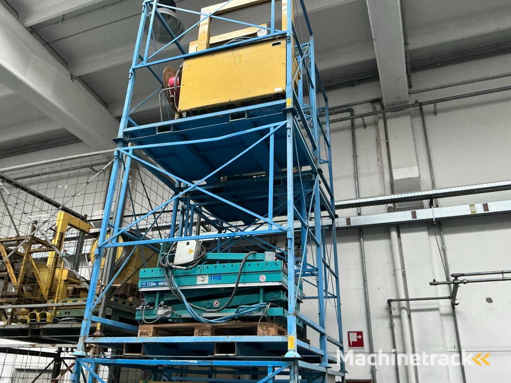 Sortiment an Maschinen und Metallkäfigen