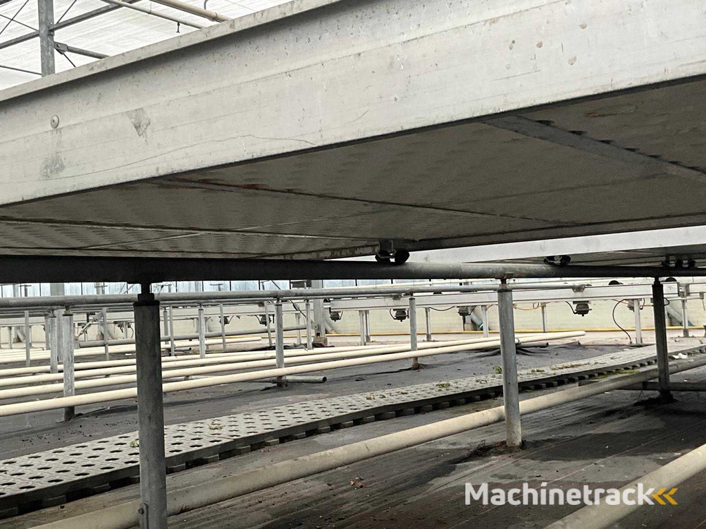 Aluminum cultivation table (4.50x1.63 mtr) (50x)