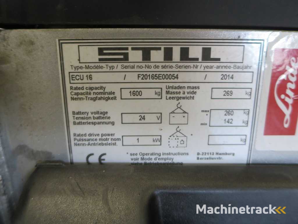 NOG STEEDS 16 (1) ECU PALLETTRUCK - ELEKTRISCH