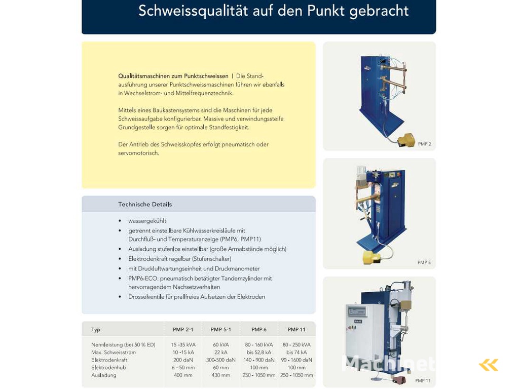 NIMAK PMP 6-2/50 Spot Welding Machine