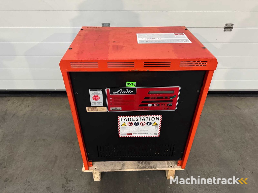 2017 Linde Intronic B EU 80V 100A 590-950Ah Heftruck Oplader Batterij