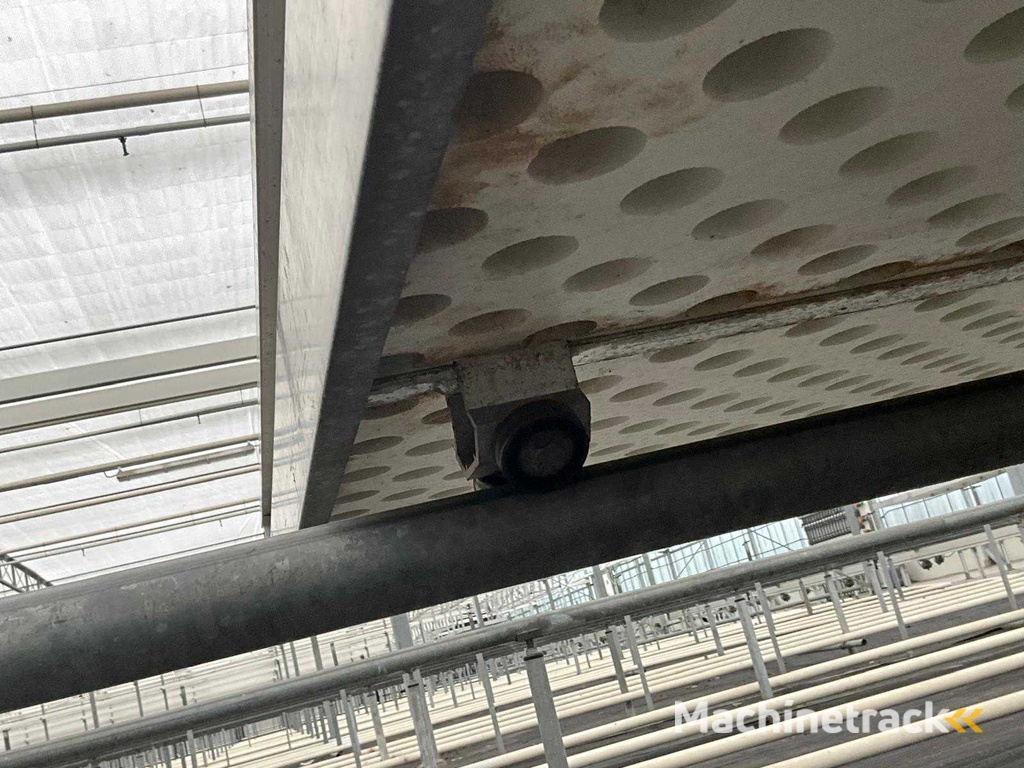 Anbautisch aus Aluminium (4.50x1.63 mtr) (50x)