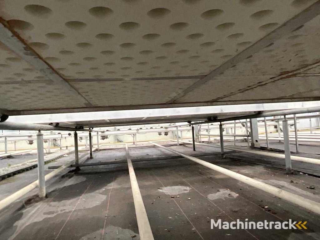 Anbautisch aus Aluminium (4.50x1.63 mtr) (50x)