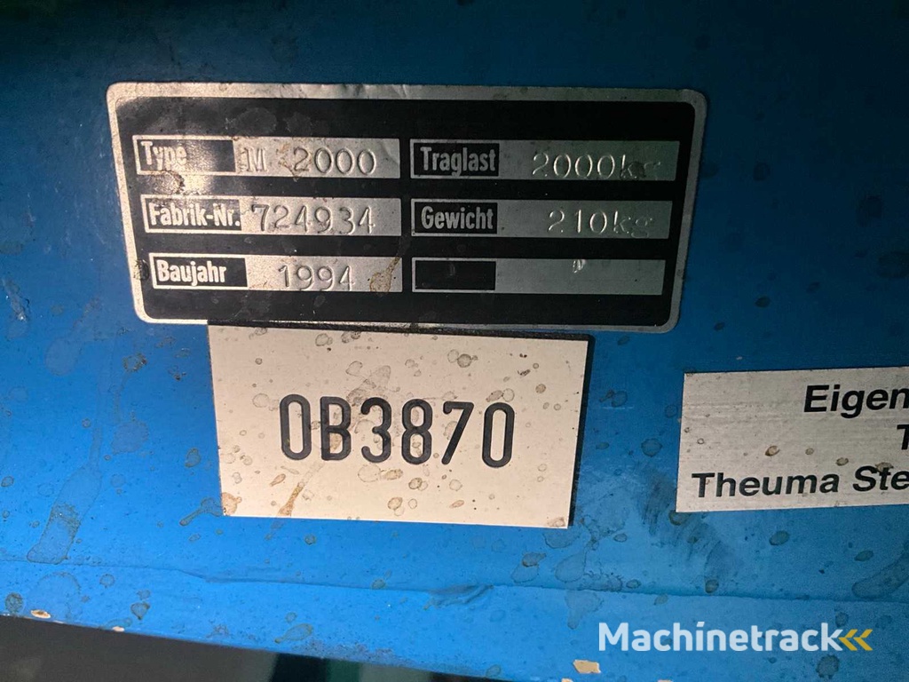 1994 M12000 Hefplateau