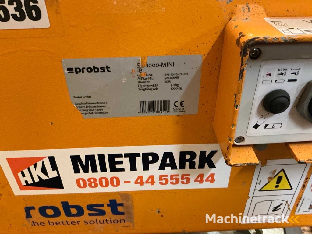 Probst - SH - 1000- Vakuumheber - 2016
