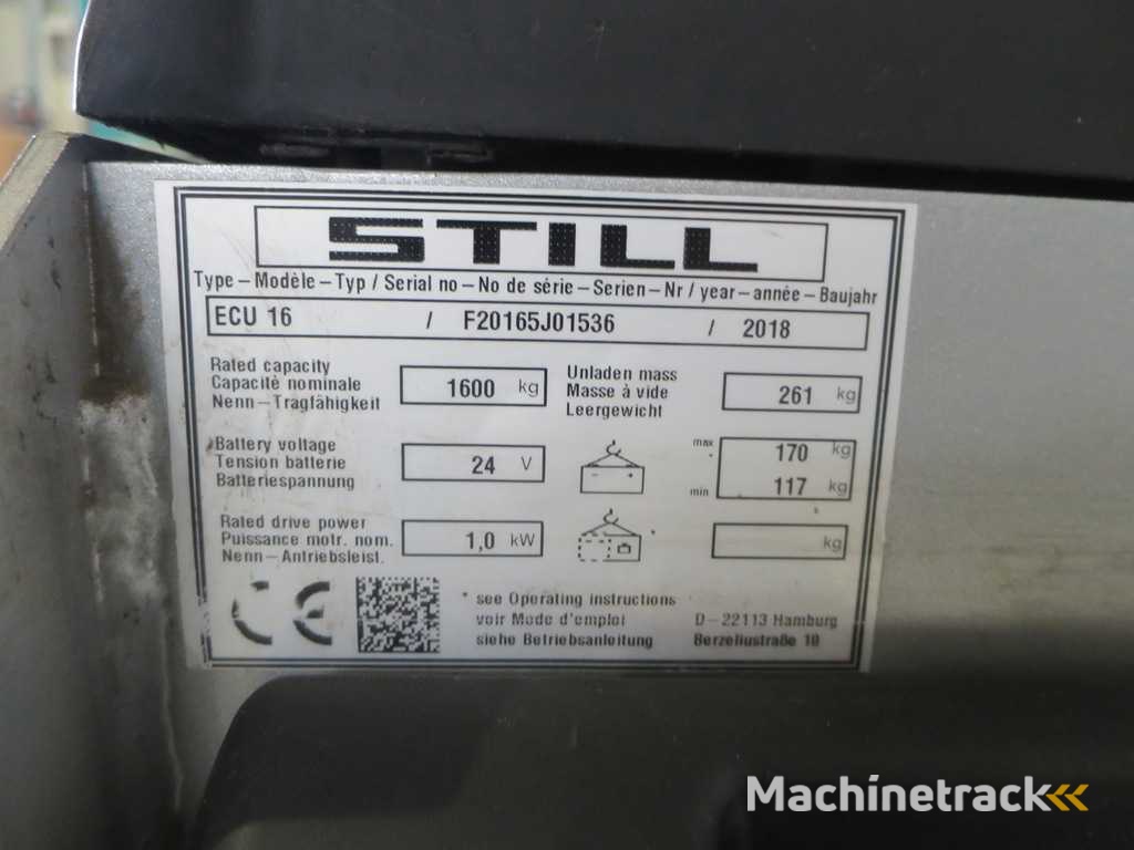 NOG STEEDS 16 (3) PALLETTRUCK ECU - ELEKTRISCH
