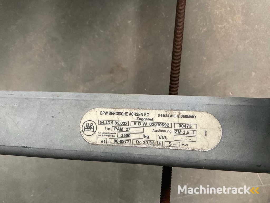 2001 Hapert V2700 Schamelaanhangwagen Aanhangwagen