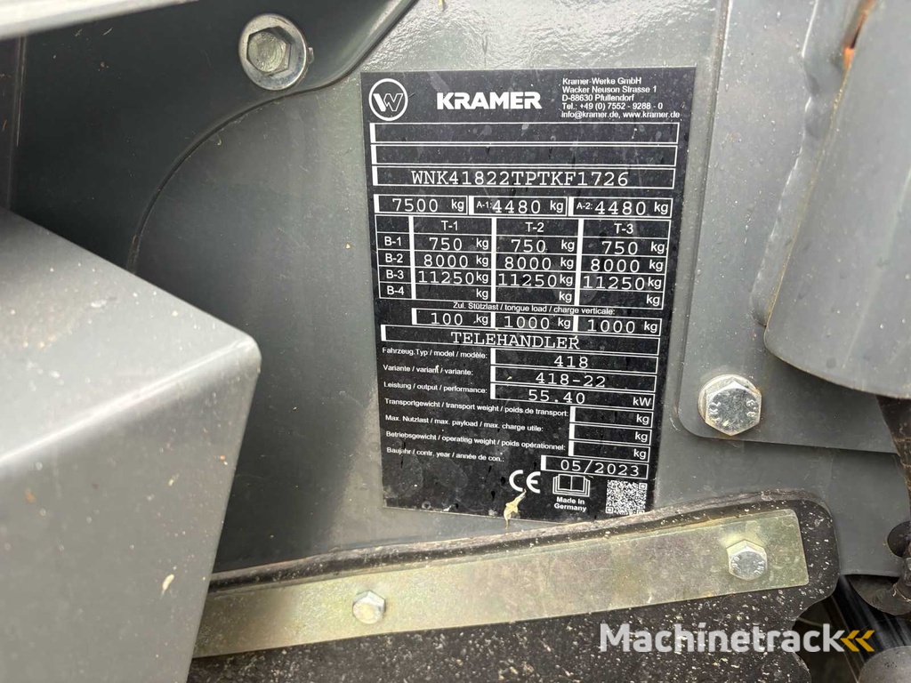 KRAMER 418-22 VERREIKER