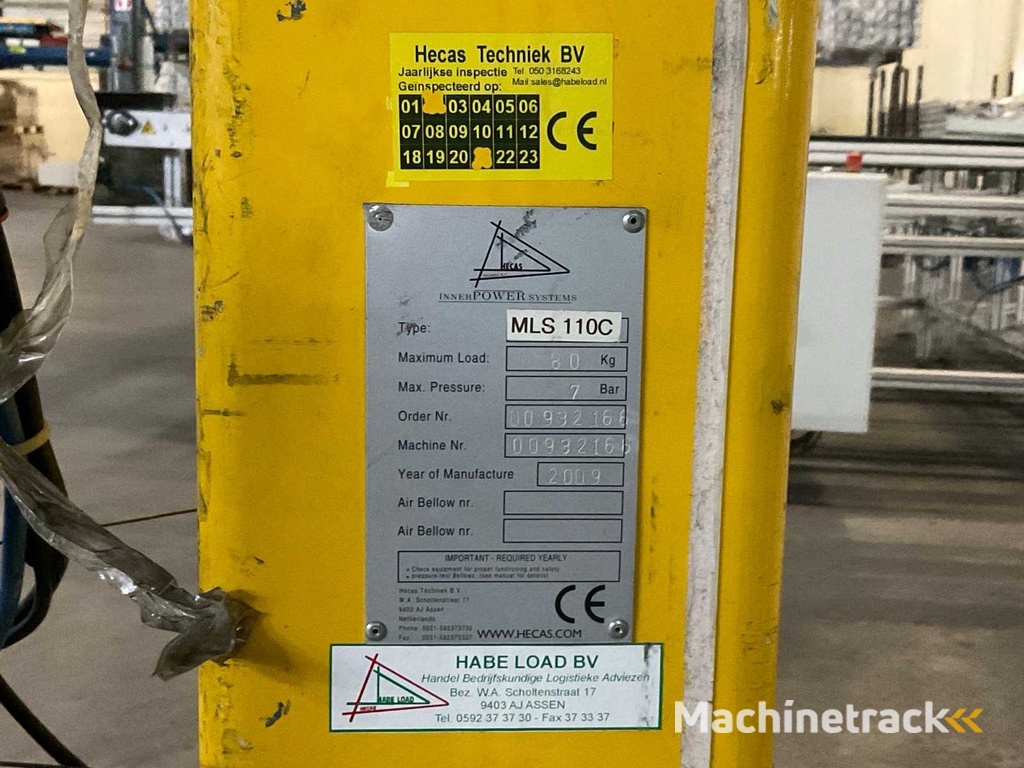 2009 Hecas MLS 110C Zwenkarm magneet tilhulp