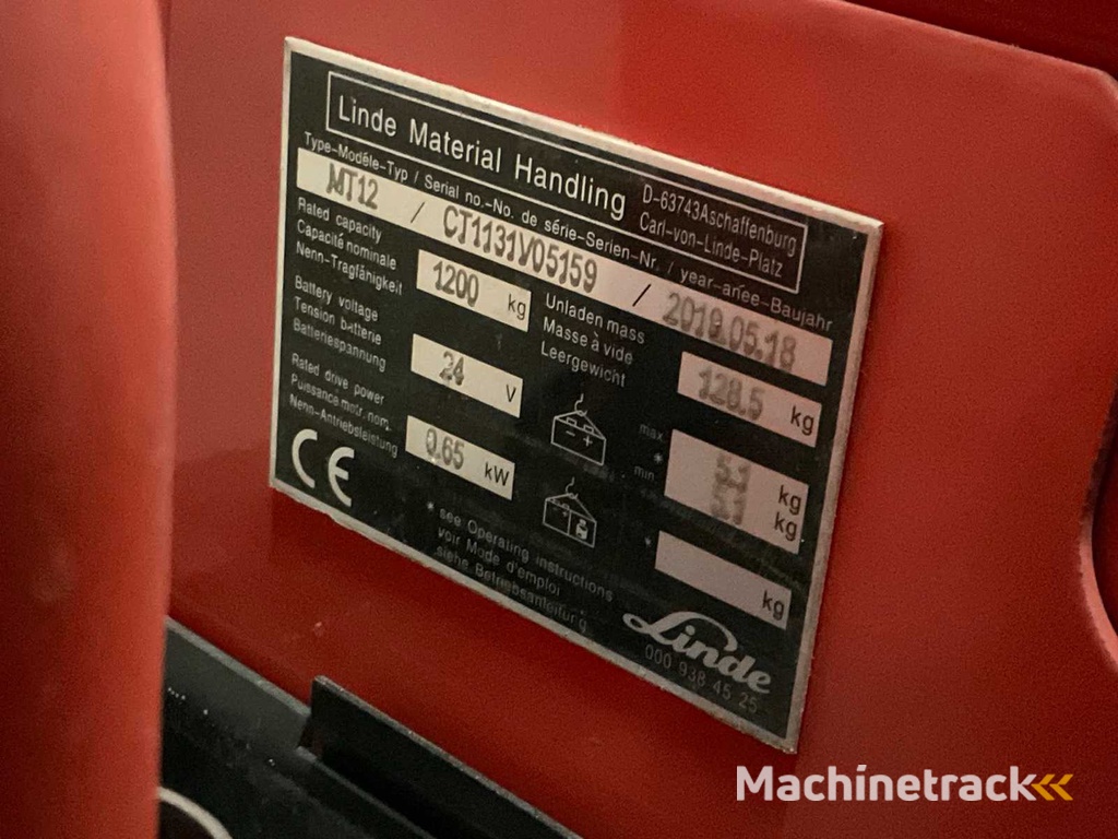 2019 Linde MT12 Elektro-Niederhubwagen