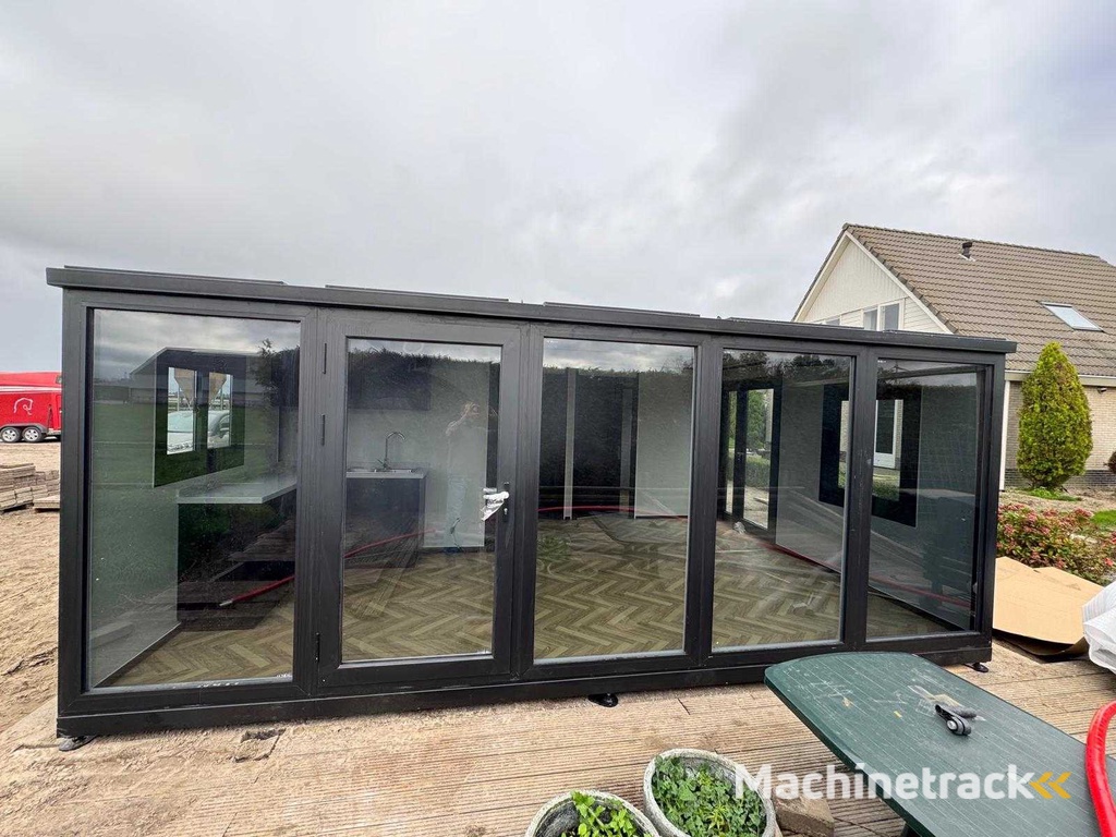 2025 Rhino Häuser 36,5 m2 mit Glaswand, 2 Schlafzimmer, Bad und Küche Mobile Wohneinheit / Tiny House