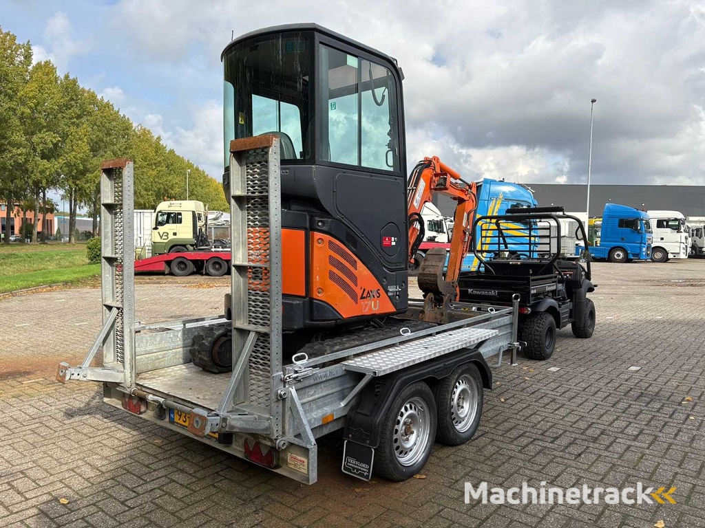 Hitachi - ZX17U-2 - Minigraafmachine incl. Aanhanger
