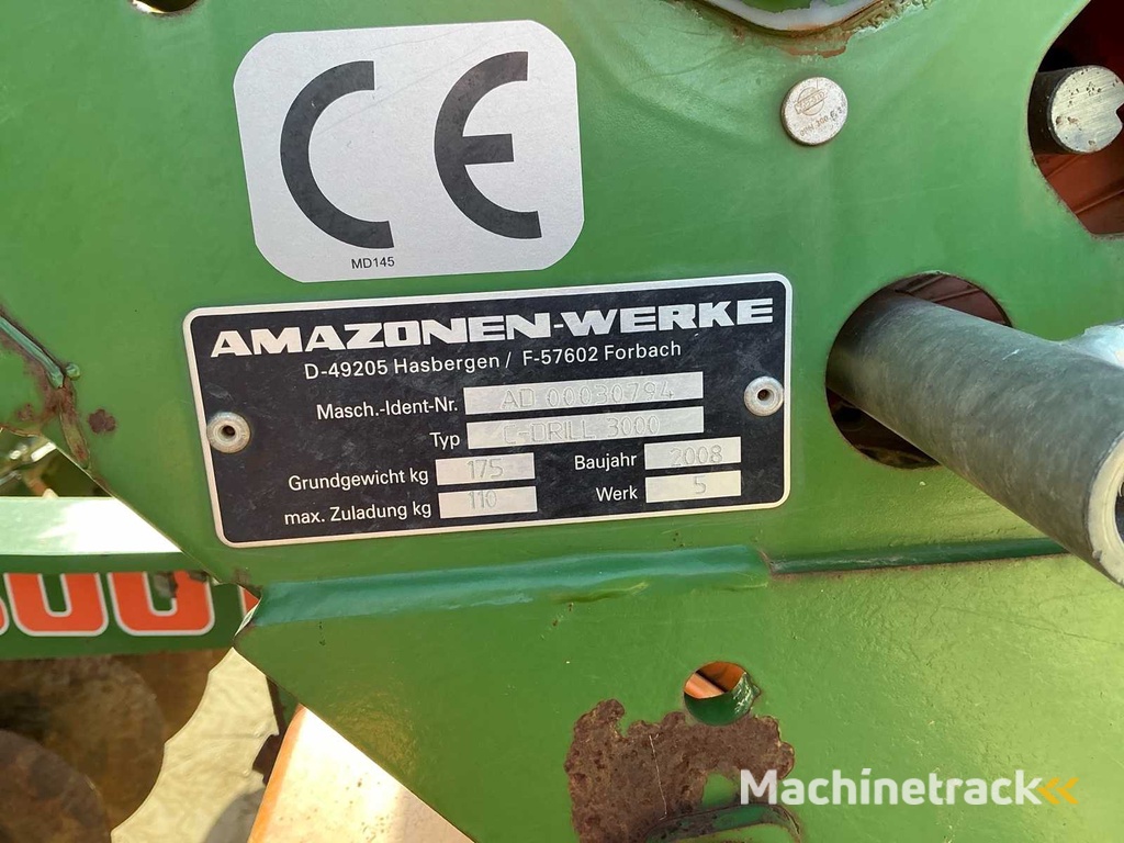 Amazone Catros 3001 + C-Drill 3000 Disc Harrow 2008