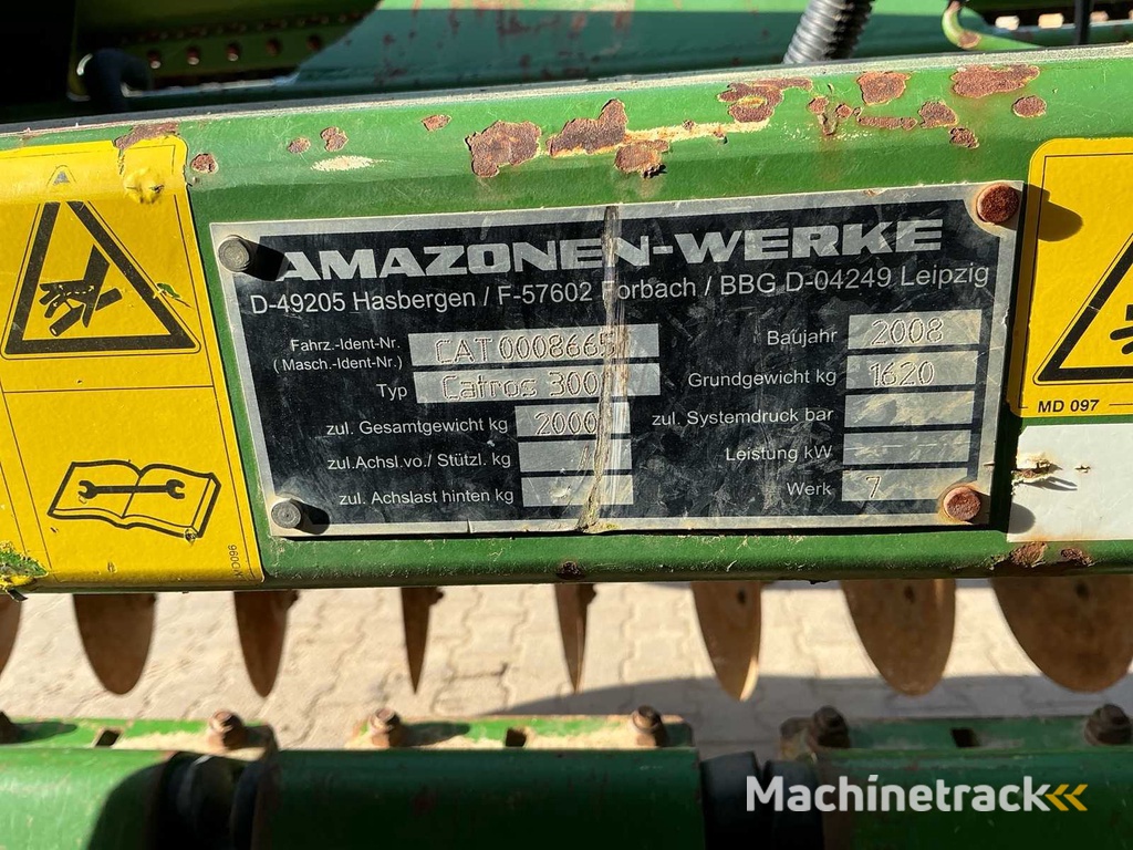 Amazone Catros 3001 + C-Drill 3000 Disc Harrow 2008