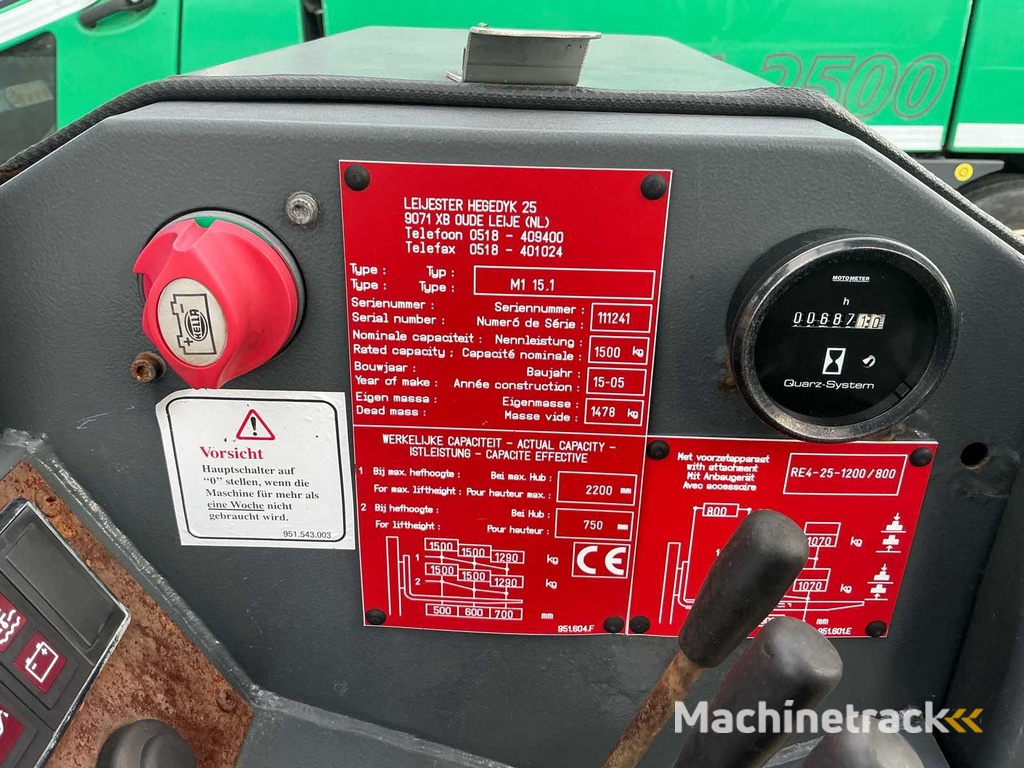 2005 MOFFETT CAGE M1 15.1 Reach truck