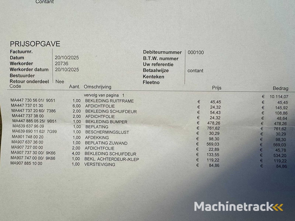 Mercedes - Batch of spare parts - lorries - Passenger cars