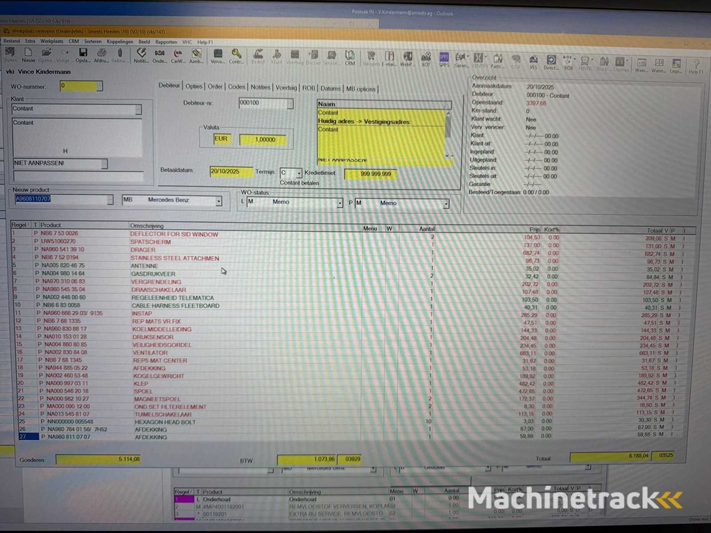 Mercedes - Batch of spare parts - lorries - Passenger cars