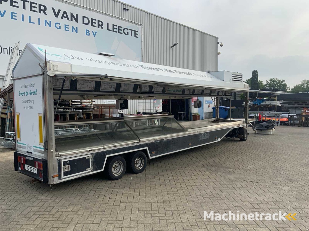 2002 Evers EKB 353 Visverkoop schamel aanhangwagen