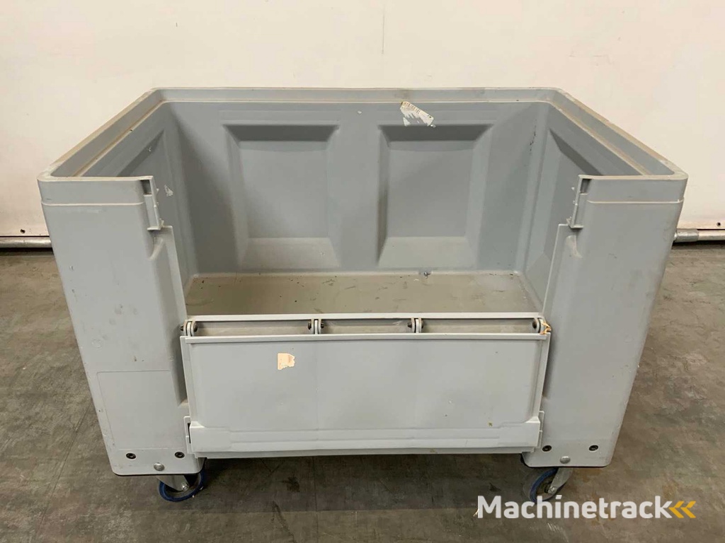 Palletbox op wielen (5x)