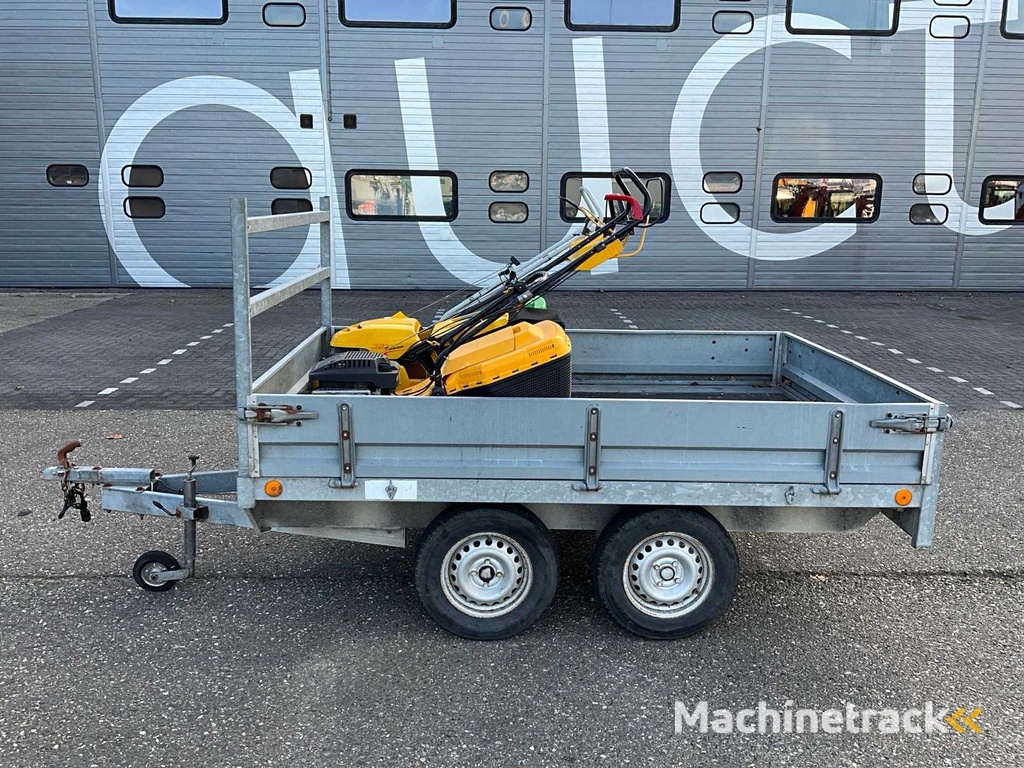 Tandemas Aanhangwagen Met 3x Grasmaaier