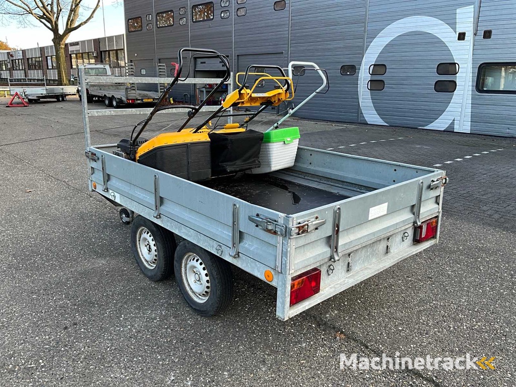 Tandemas Aanhangwagen Met 3x Grasmaaier