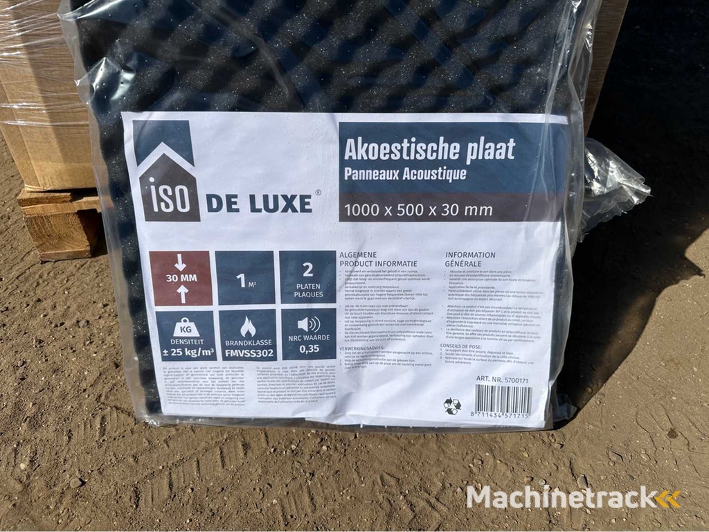 Iso de luxe Isolierung Akustikplatten 500m2
