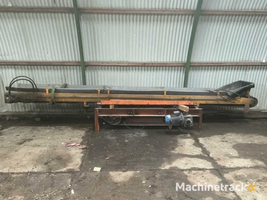 Hydraulische en magnetische transportband