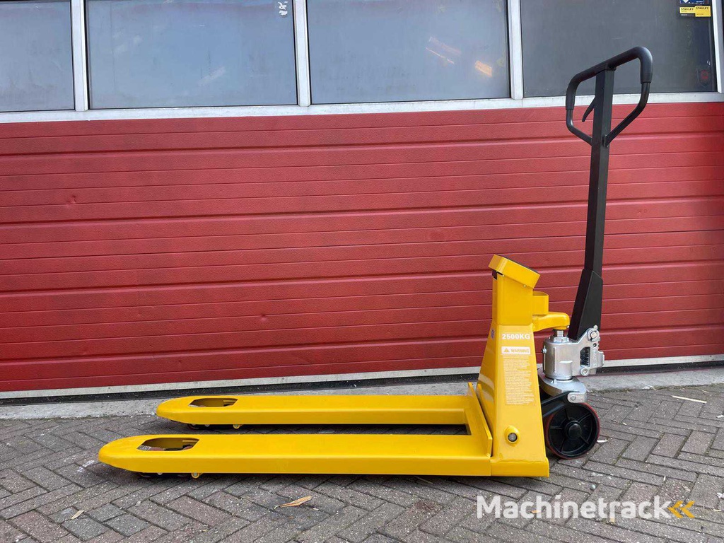 2024 RTE 2500kg Hydraulische Palletwagen met Weegschaal