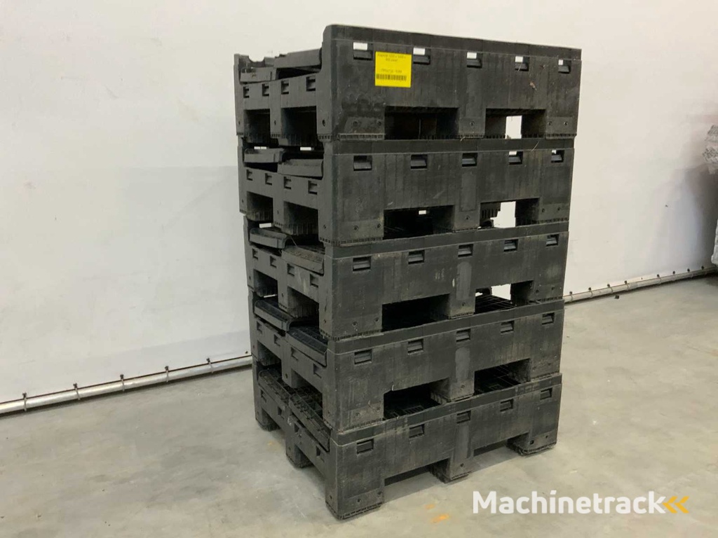 (5x) Folding crate pallet box