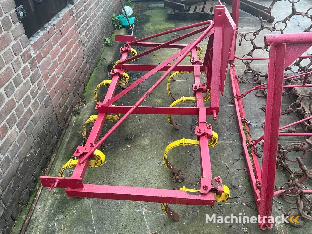 Slide, meadow drag and 9-tooth cultivator