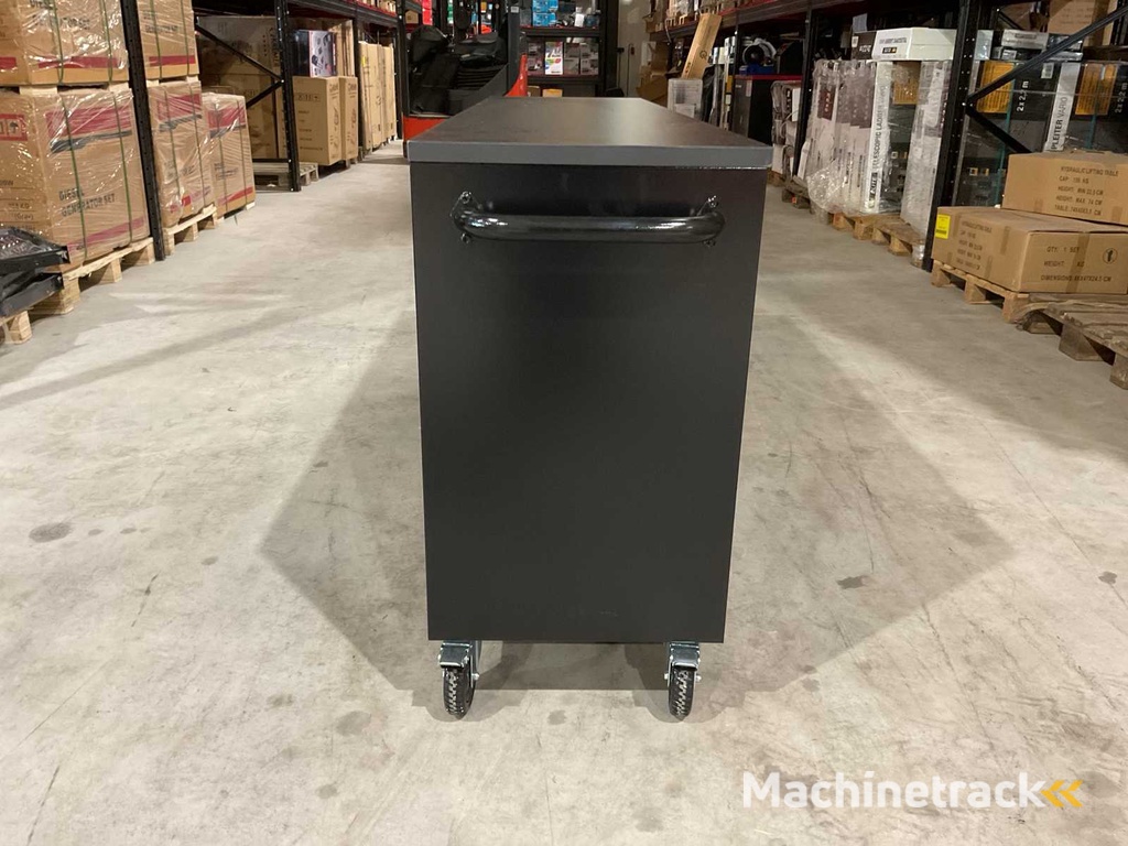 2025 Stahlworks Deluxe Schwarz 72 Zoll 15 Schubladen Werkbank