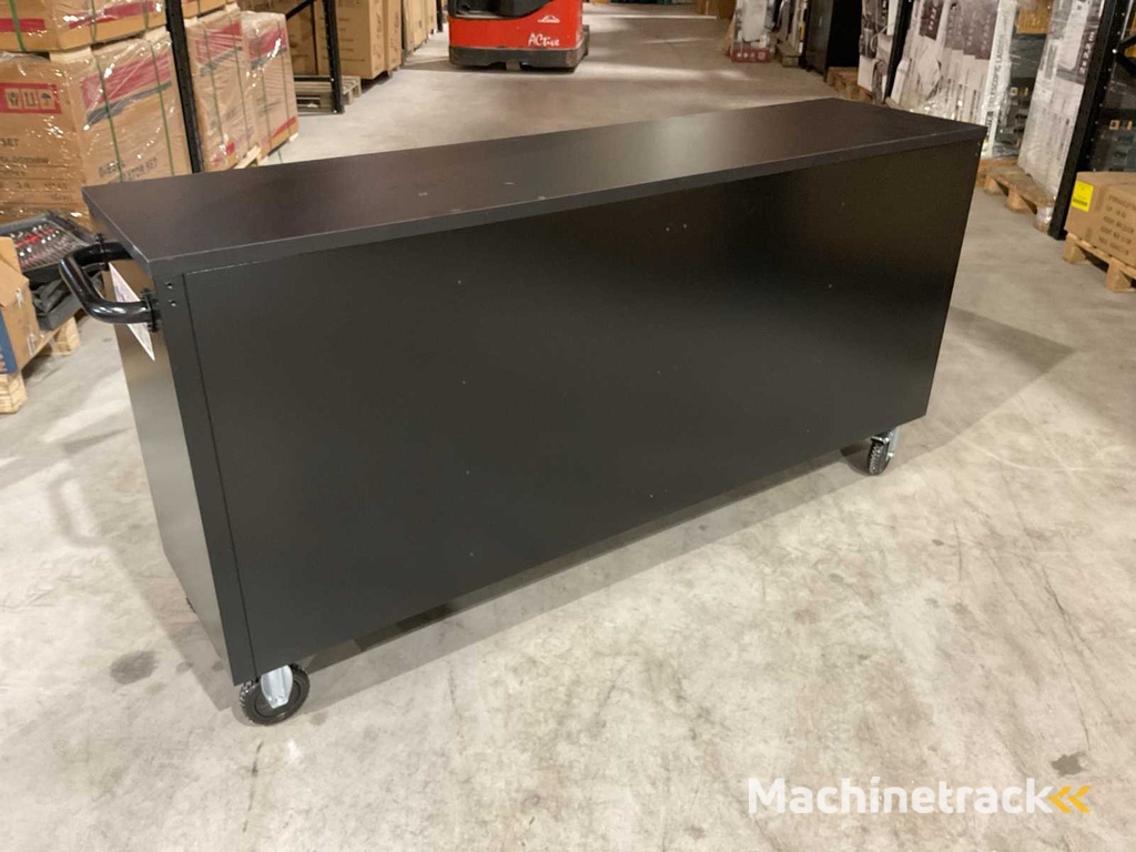 2025 Stahlworks Deluxe Schwarz 72 Zoll 15 Schubladen Werkbank