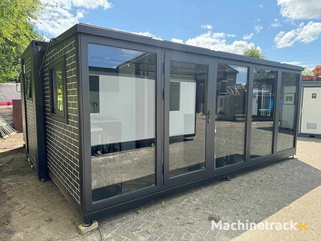 2025 Rhino Häuser 36,5 m2 mit Glaswand, 2 Schlafzimmer, Bad und Küche Mobile Wohneinheit / Tiny House