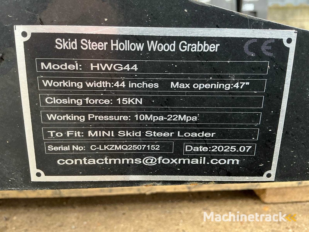 2025 GIYI HWG44 Excavator Grapple